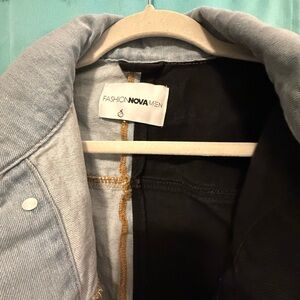 Fashion Nova Men's Gray Denim Jacket